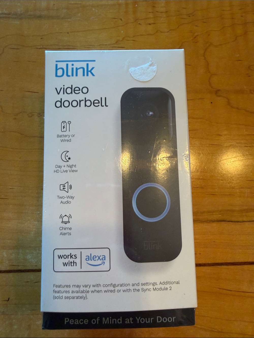New unopened blink video doorbell